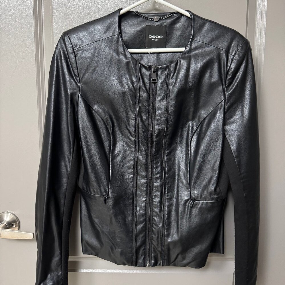 BEBE - Faux Leather Jacket - Women's - Size: S